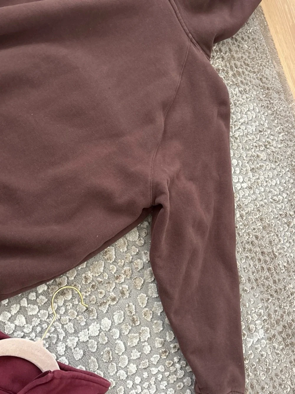 Kids Brown Elastic Waist Jogger Pants and hoodie
